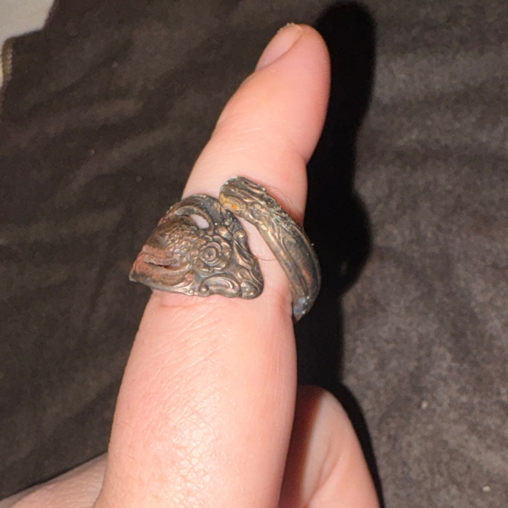 Vintage Dragon Design Adjustable Ring - image 1